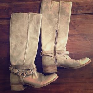 Gianna Bini Knee High Leather Boots